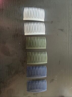 Everyday Hair Comb Set — White, Olive, Navy